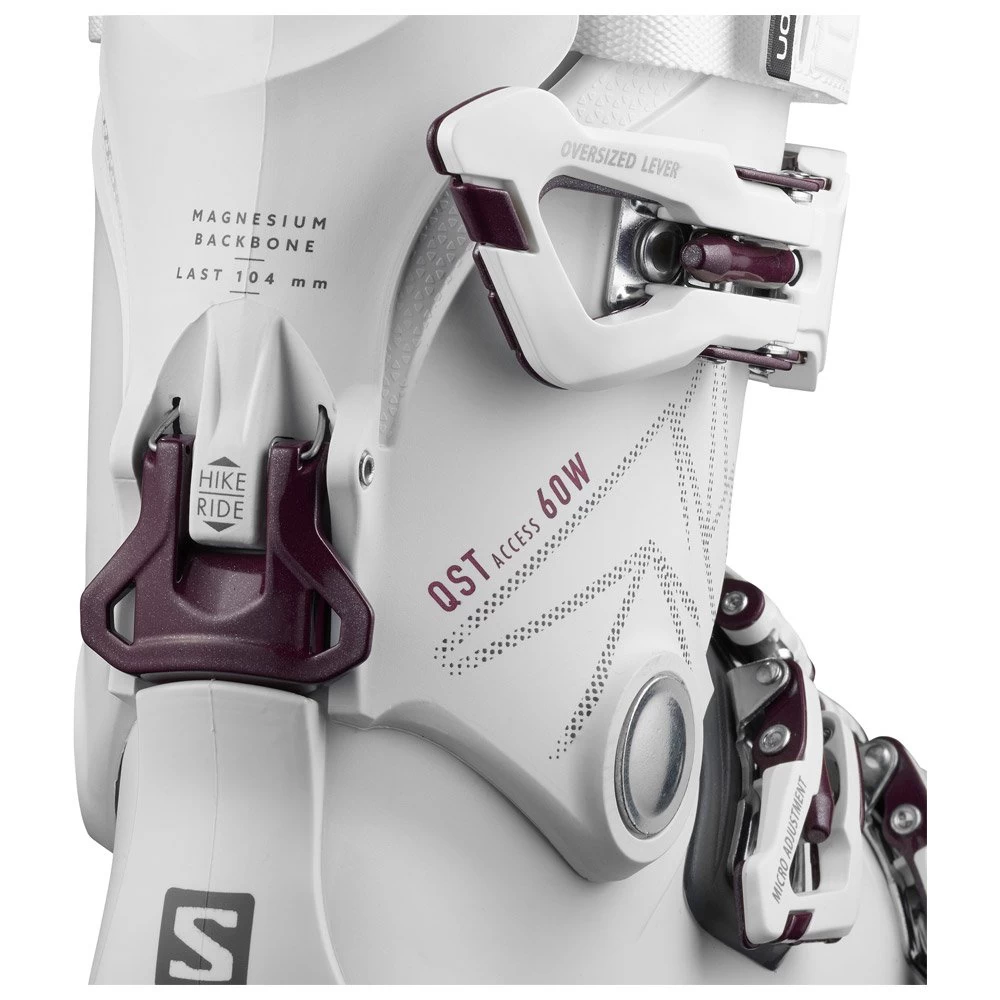 Chaussures De Ski Salomon Qst Access 60 W White Anthracite 4 Chaussures De Ski Salomon Qst Access 60 W White Anthracite – Image 4